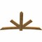 Ekena Millwork Alberta Rough Sawn Timber Gable Bracket, Western Red Cedar, 84"W x 49"H x 2"D x 6"F, 14/12 Pitch GBW084X49X0206ALB00RWR - alternate 5